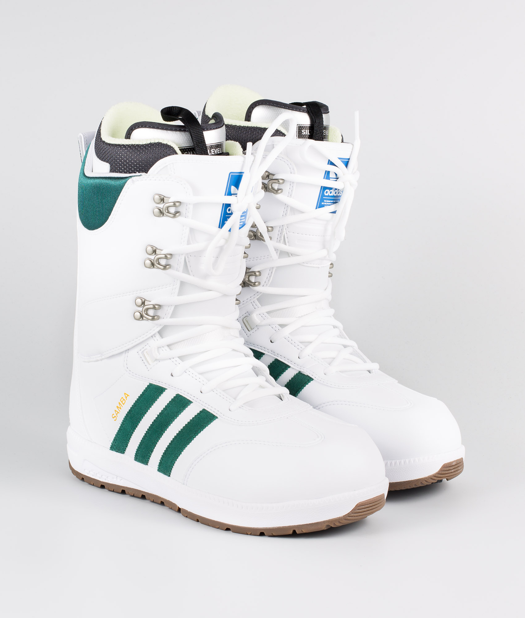 Adidas Snowboarding Samba Adv Snowboard Boots Footwear White/Collegiate  Green/Gum5 - Ridestore.com