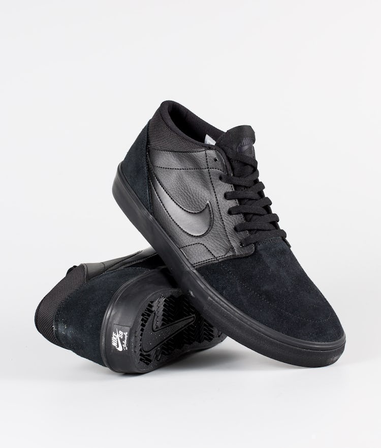 Nike Nike SB Solarsoft Portmore Mid Zapatos Black/Black/Black/Anthracite Negro |