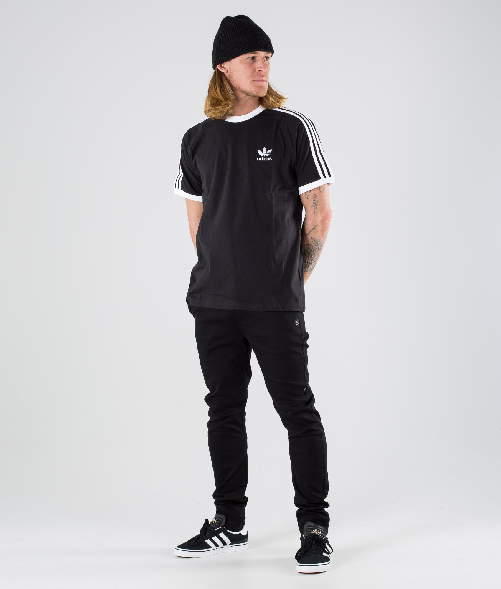 adidas originals three stripes tee