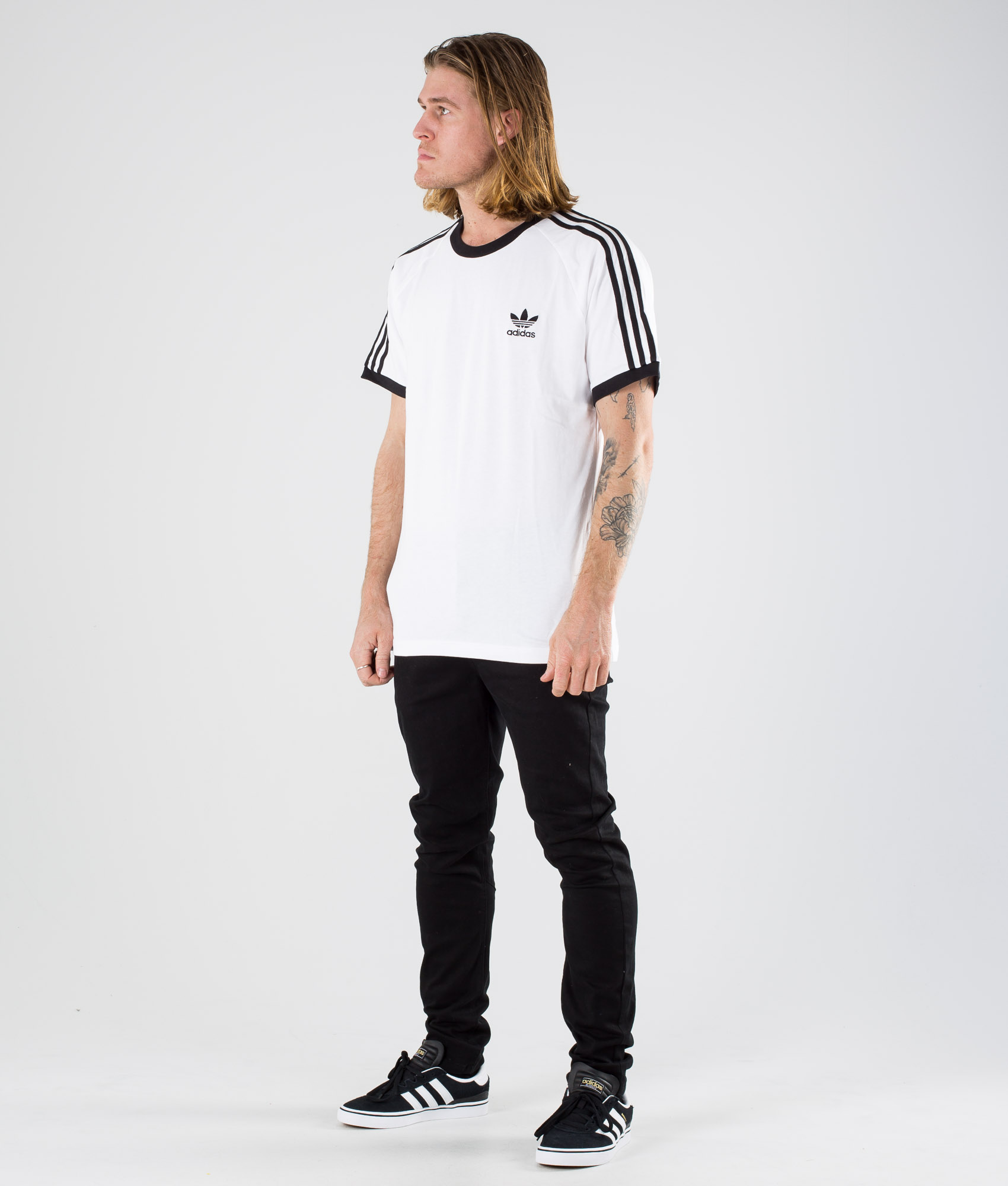 three stripes tee adidas