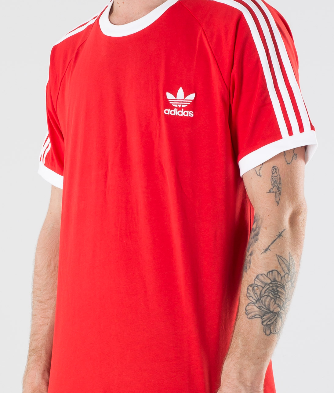 Adidas Originals 3-Stripes Tee T-shirt Lush Red - Ridestore.com