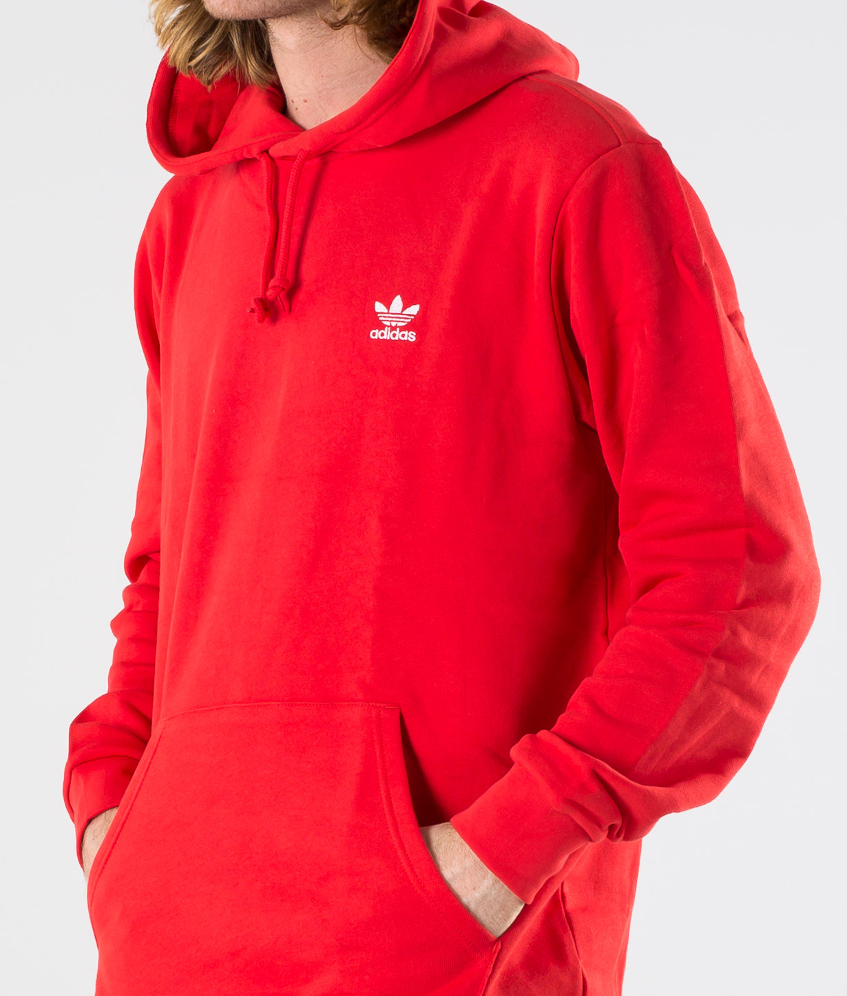 red adidas zip up hoodie
