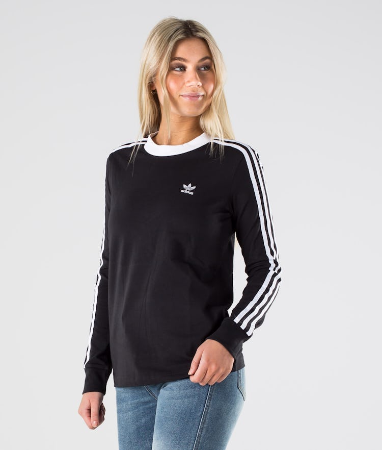 Adidas Originals Longsleeve Kvinna Black/White - Svart Ridestore.se
