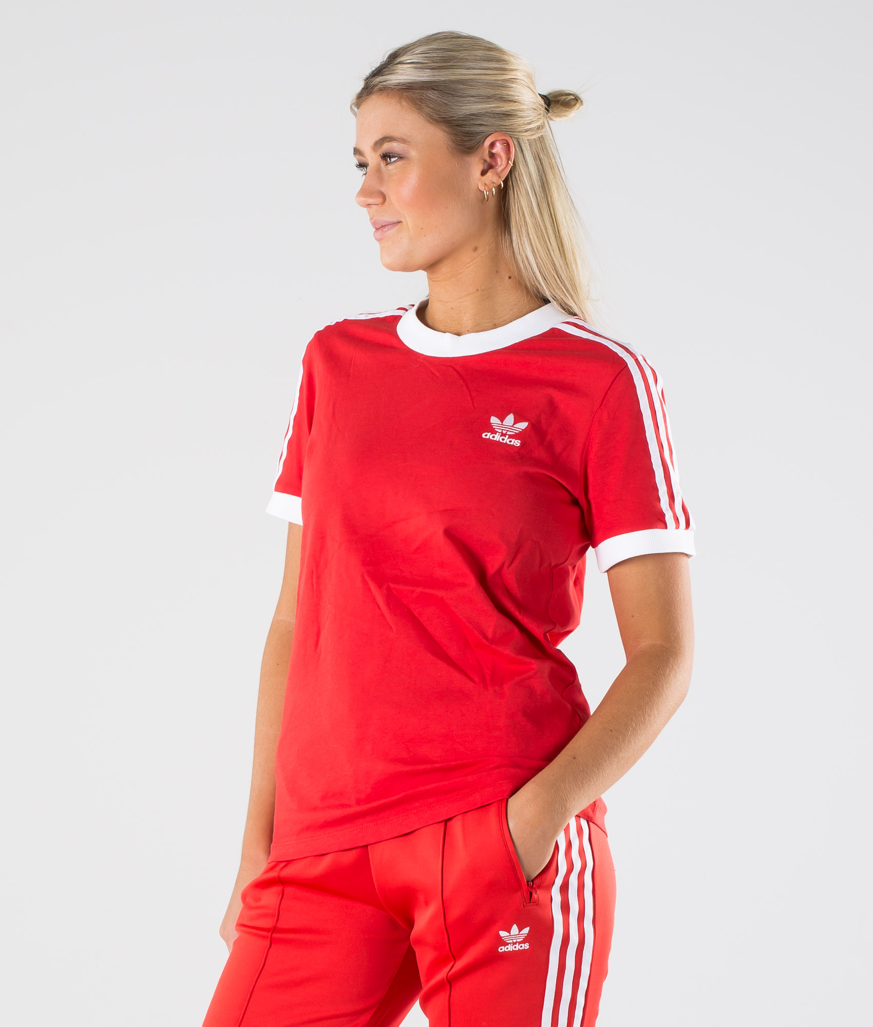 red adidas top womens