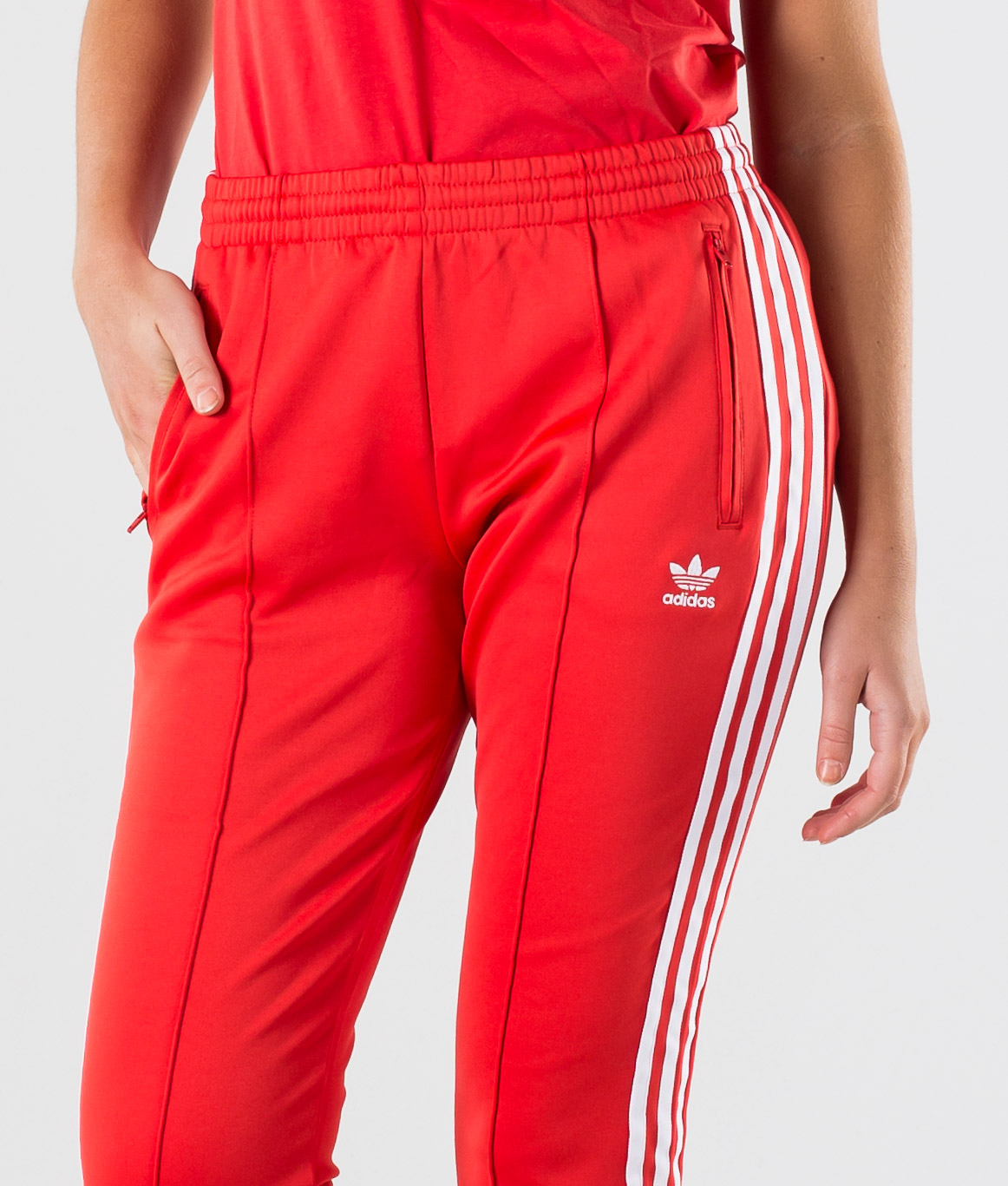 adidas lush red pants