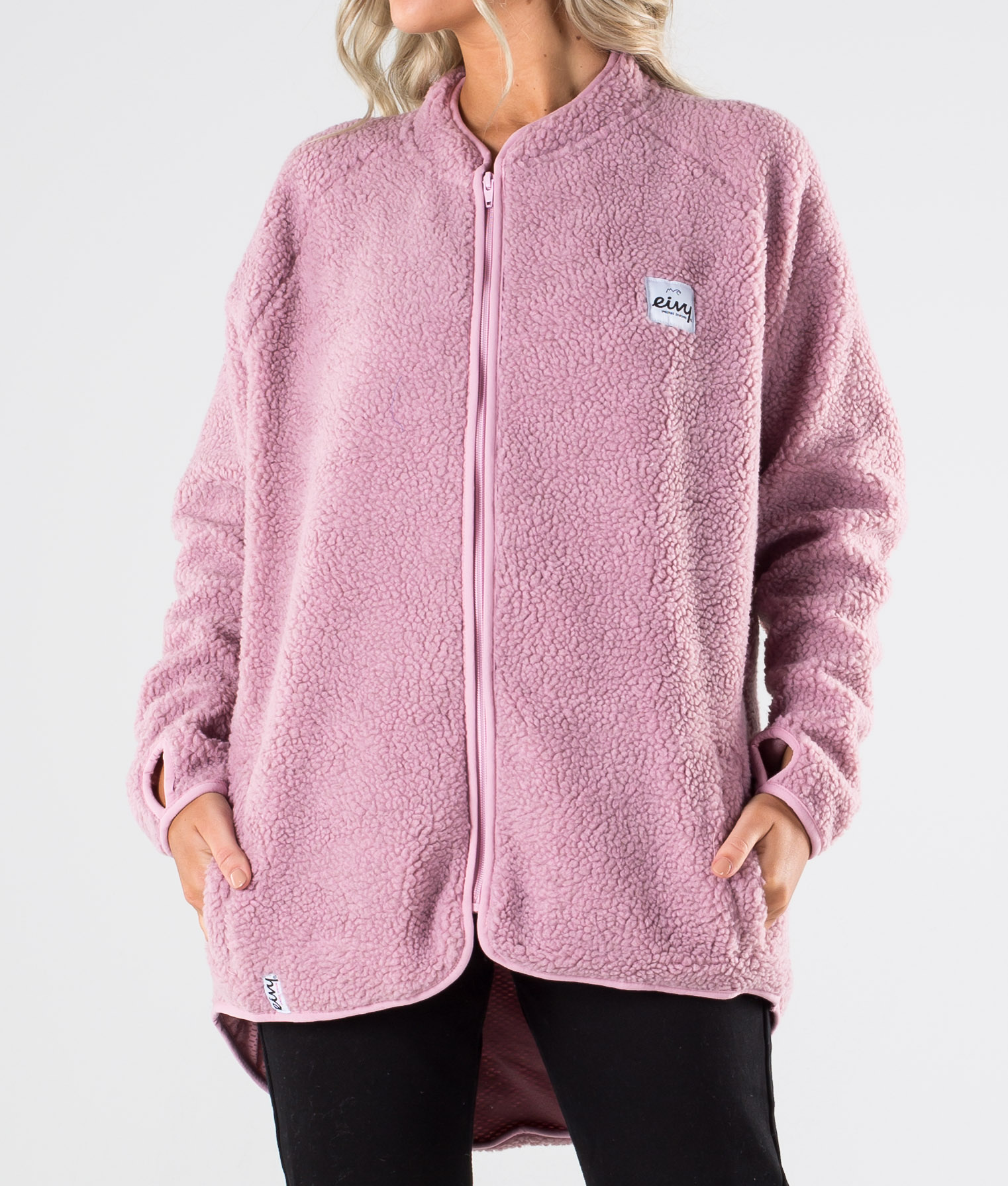 sherpa sweater pink