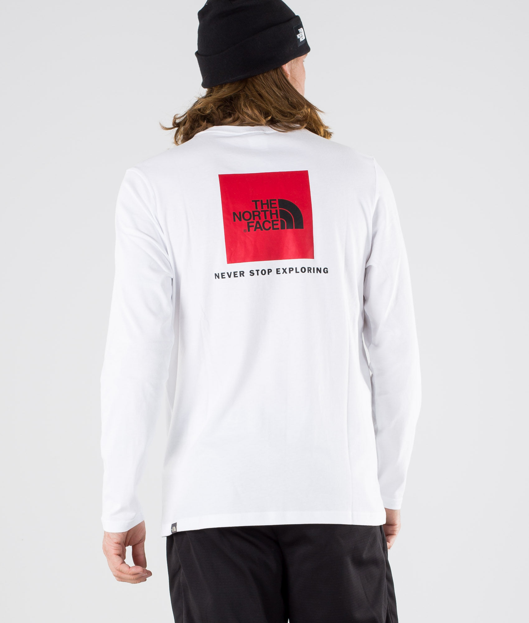 north face white long sleeve