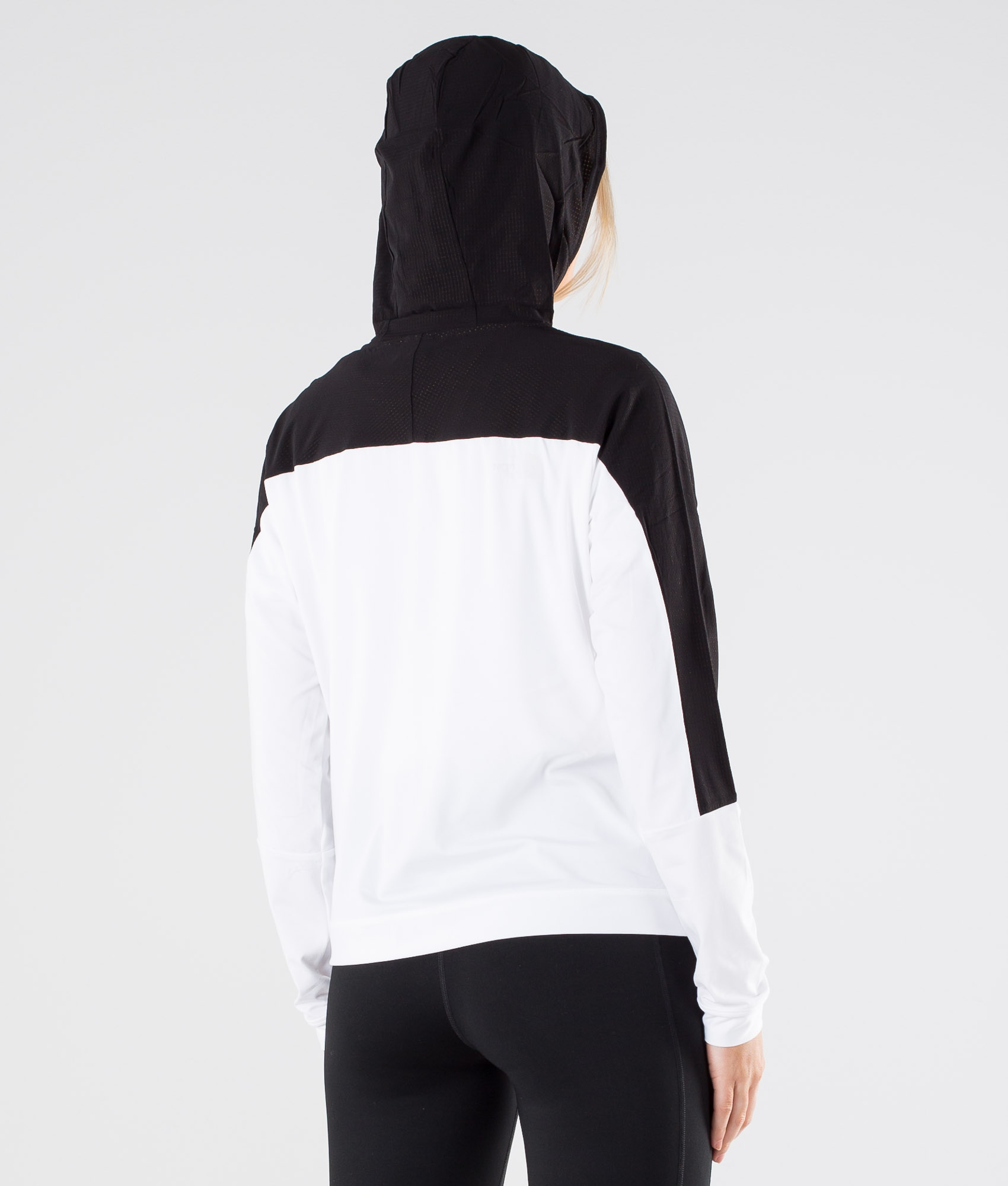 north face white and black