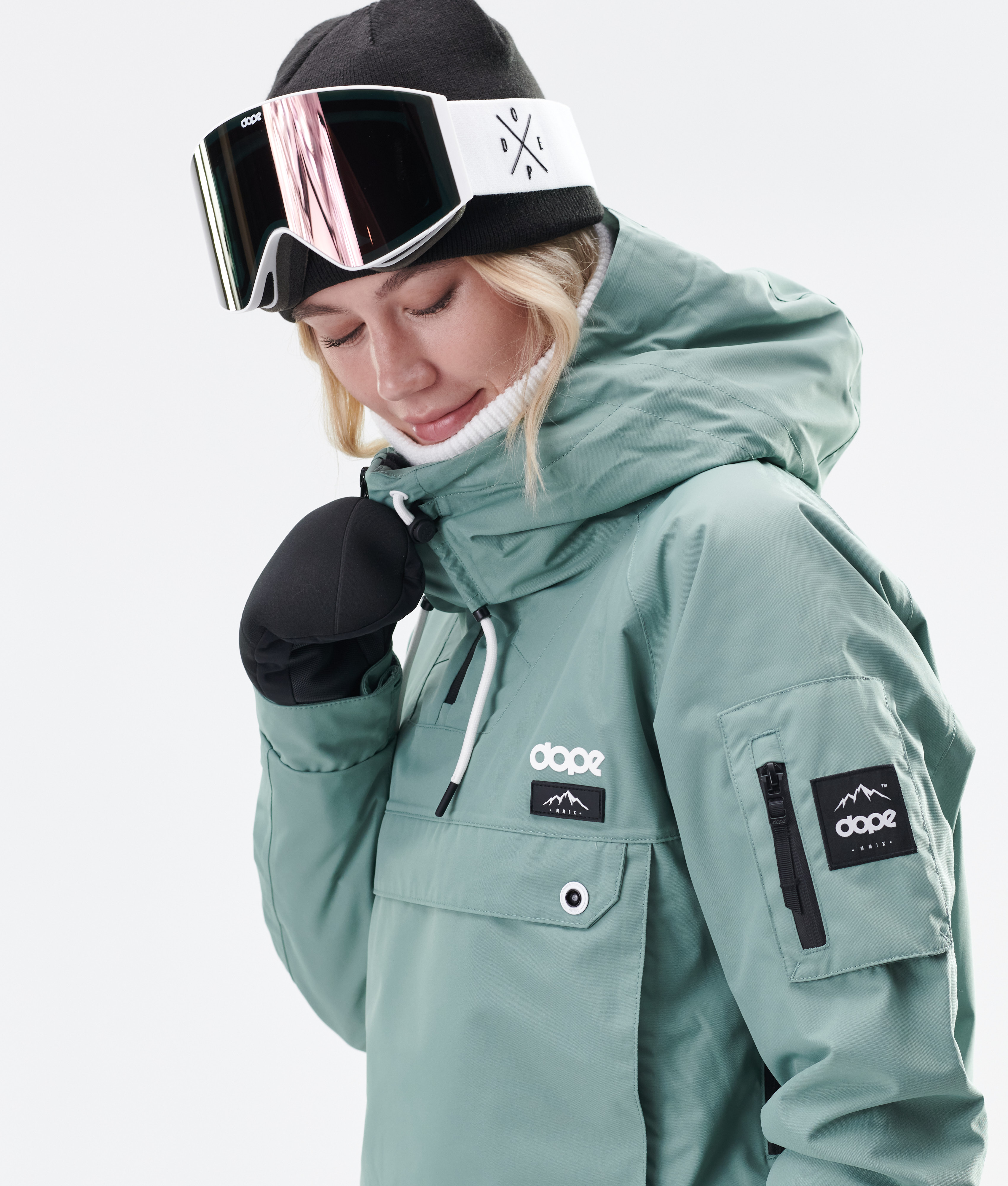 Annok W Snowboard jas Faded Green