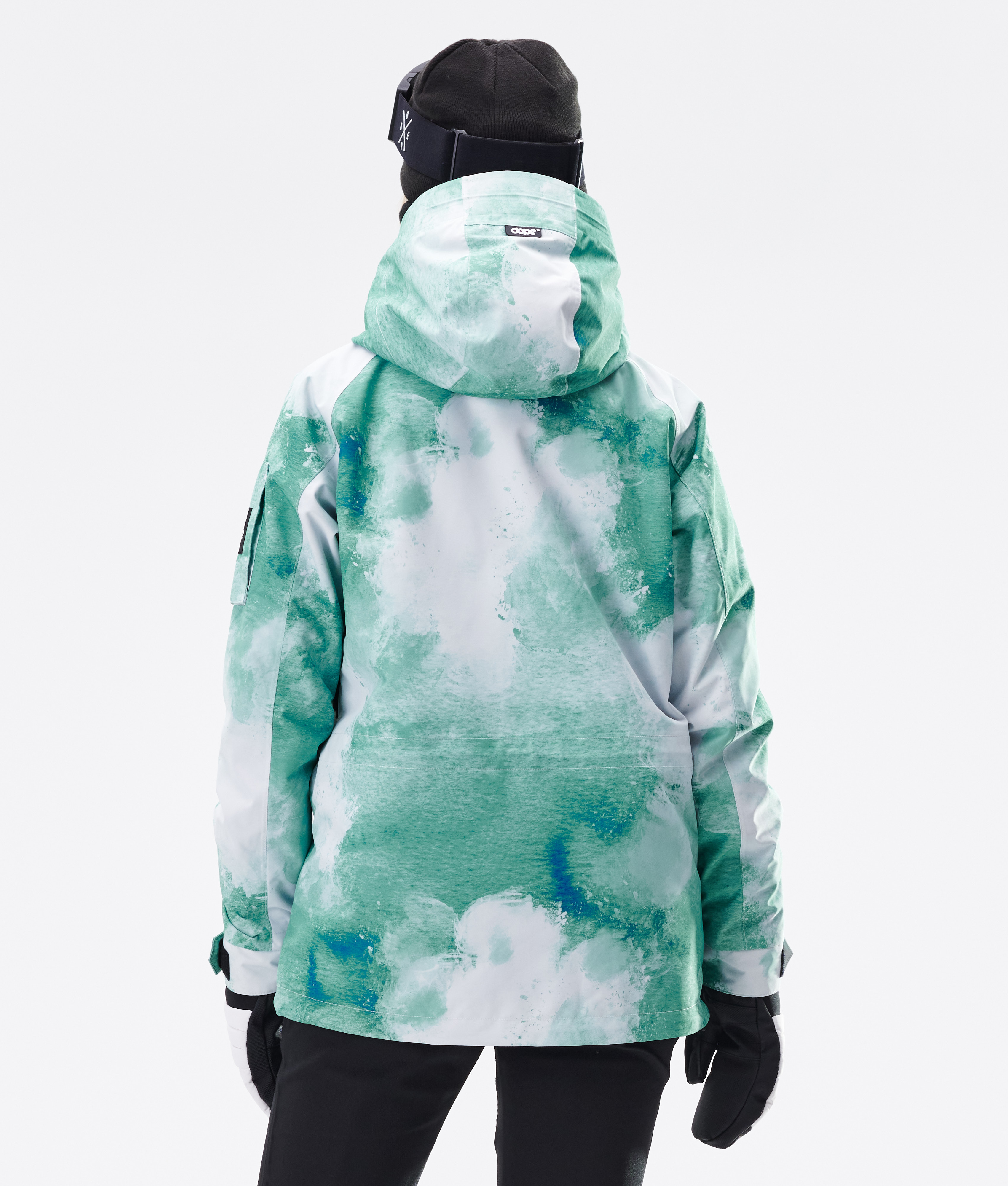 turquoise snowboard jacket