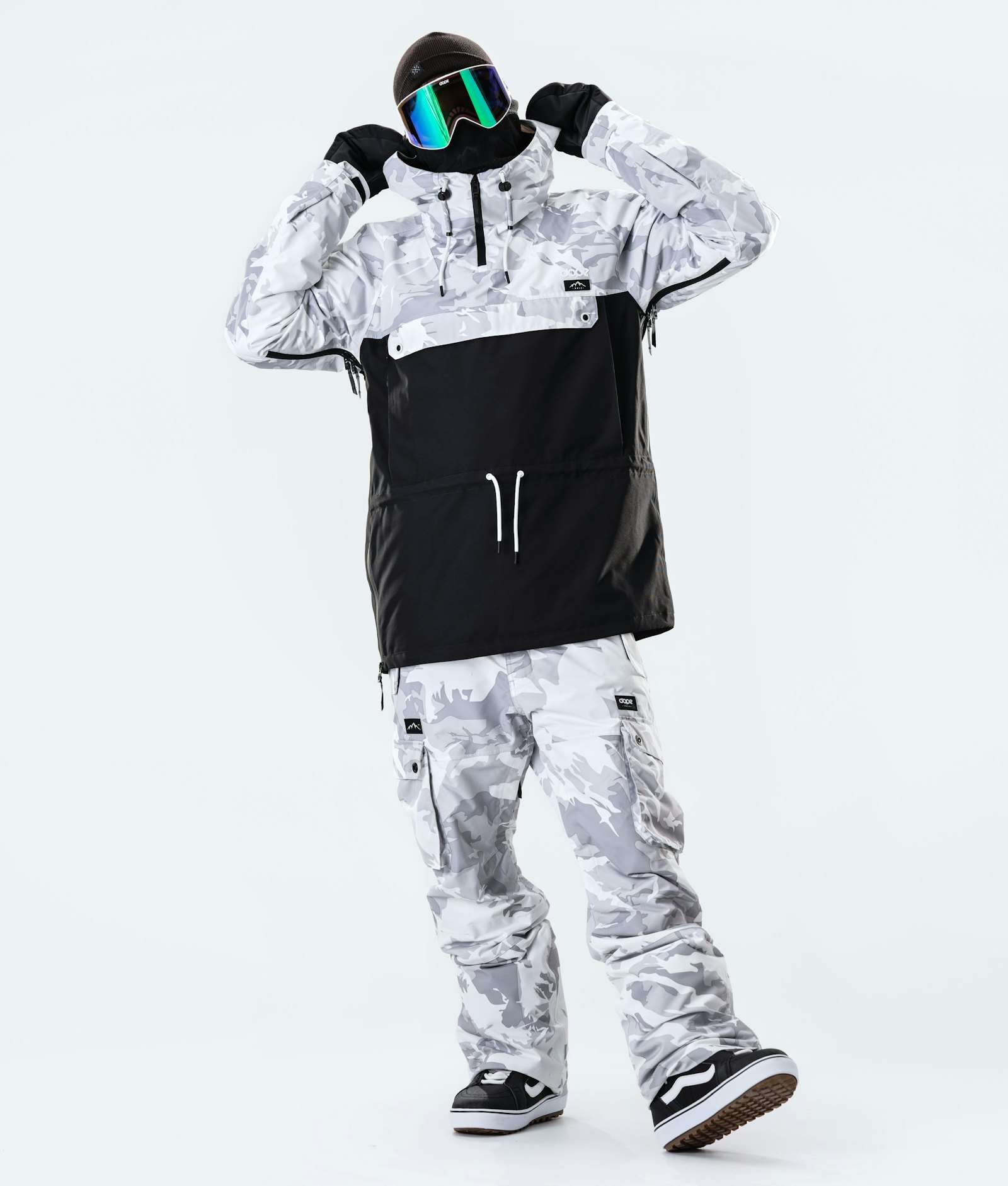 Annok 2020 Snowboard Jacket Men Tucks Camo/Black