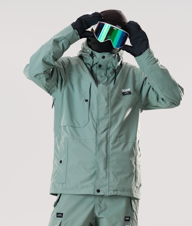 Adept 2020 Veste Snowboard Homme Faded Green, Image 2 sur 8
