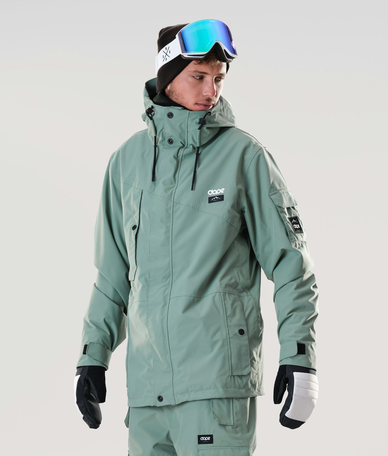 Dope Adept 2020 Snowboard Jacket Men Faded Green