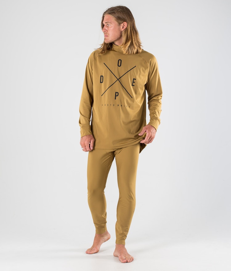 Snuggle Base Layer Top Men 2X-Up Gold, Image 4 of 5