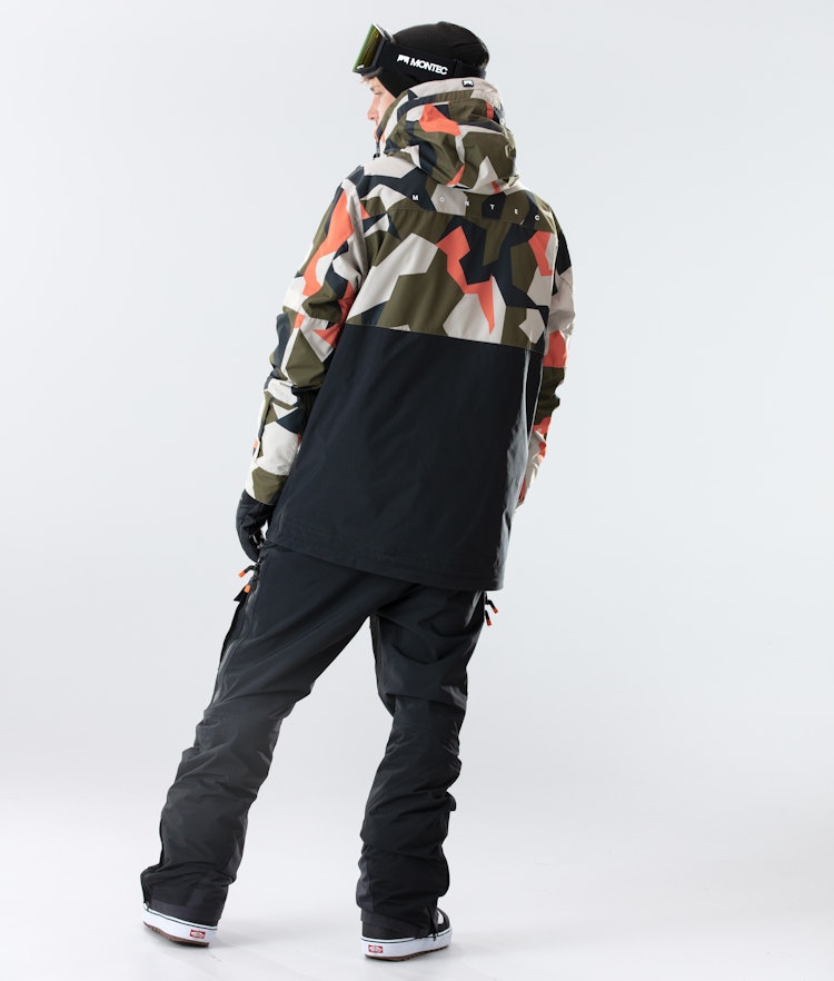 Montec Doom 2020 Veste Snowboard Homme Orange Green Camo/Black