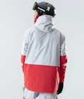 Fawk 2020 Snowboard Jacket Men Light Grey/Red