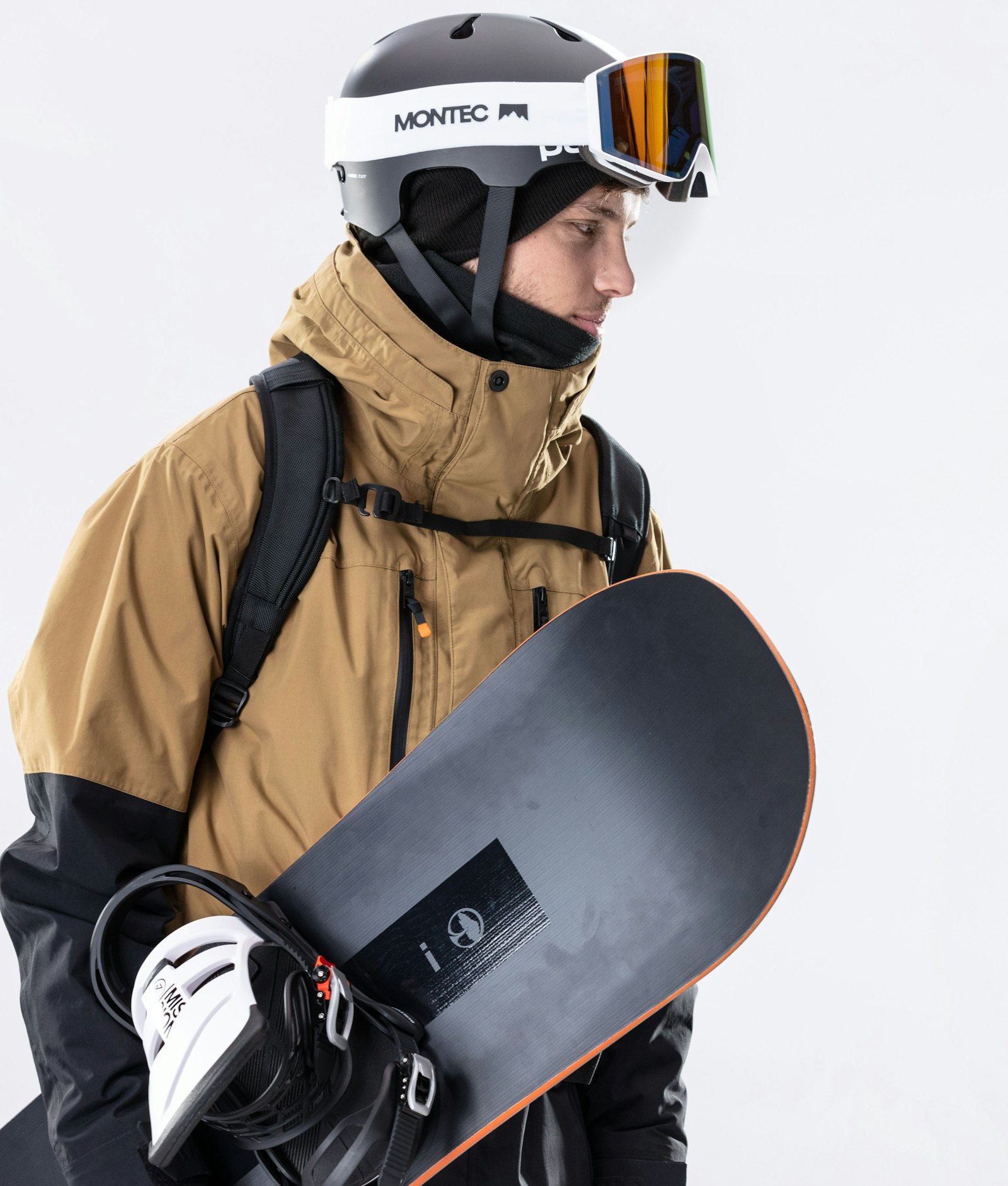 Fawk 2020 Snowboard Jacket Men Gold/Black Renewed