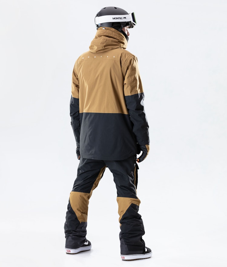 Montec Fawk 2020 Veste Snowboard Homme Gold/Black, Image 8 sur 8
