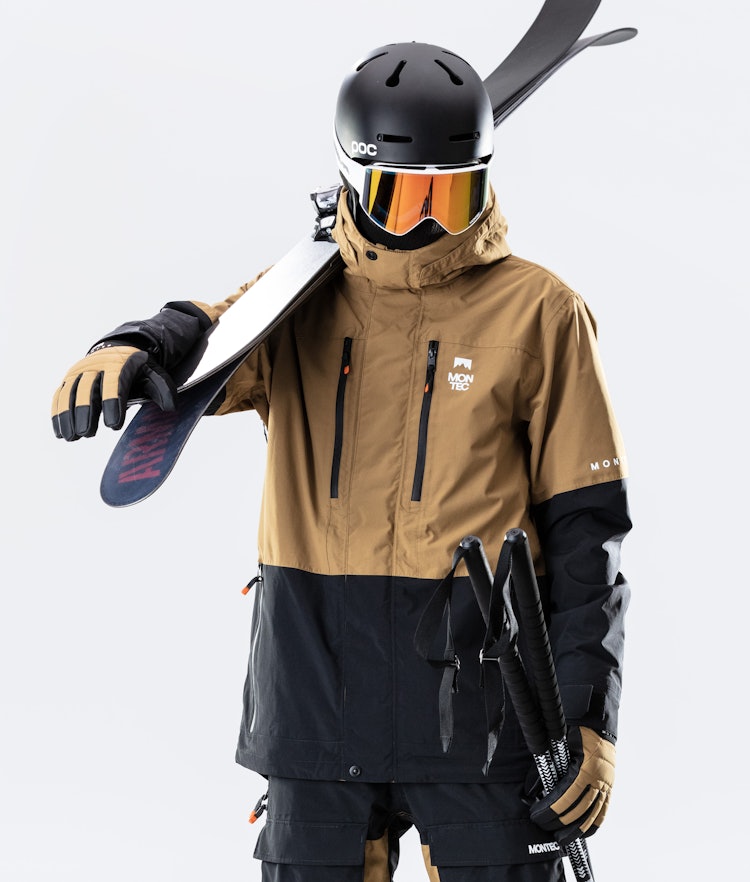 Fawk 2020 Ski Jacket Men Gold/Black, Image 3 of 8