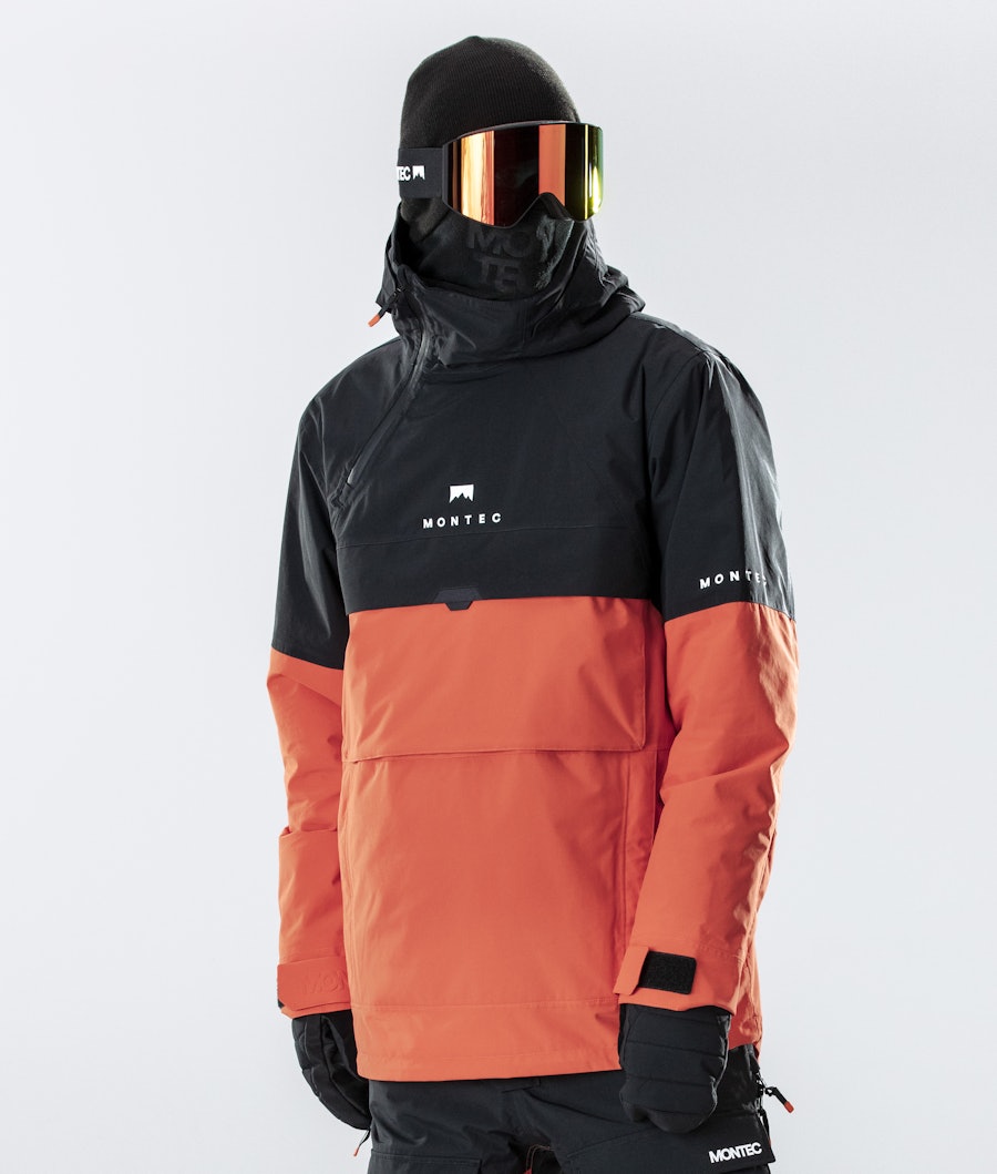 Dune 2020 Snowboard Jacket Men Black/Orange Renewed