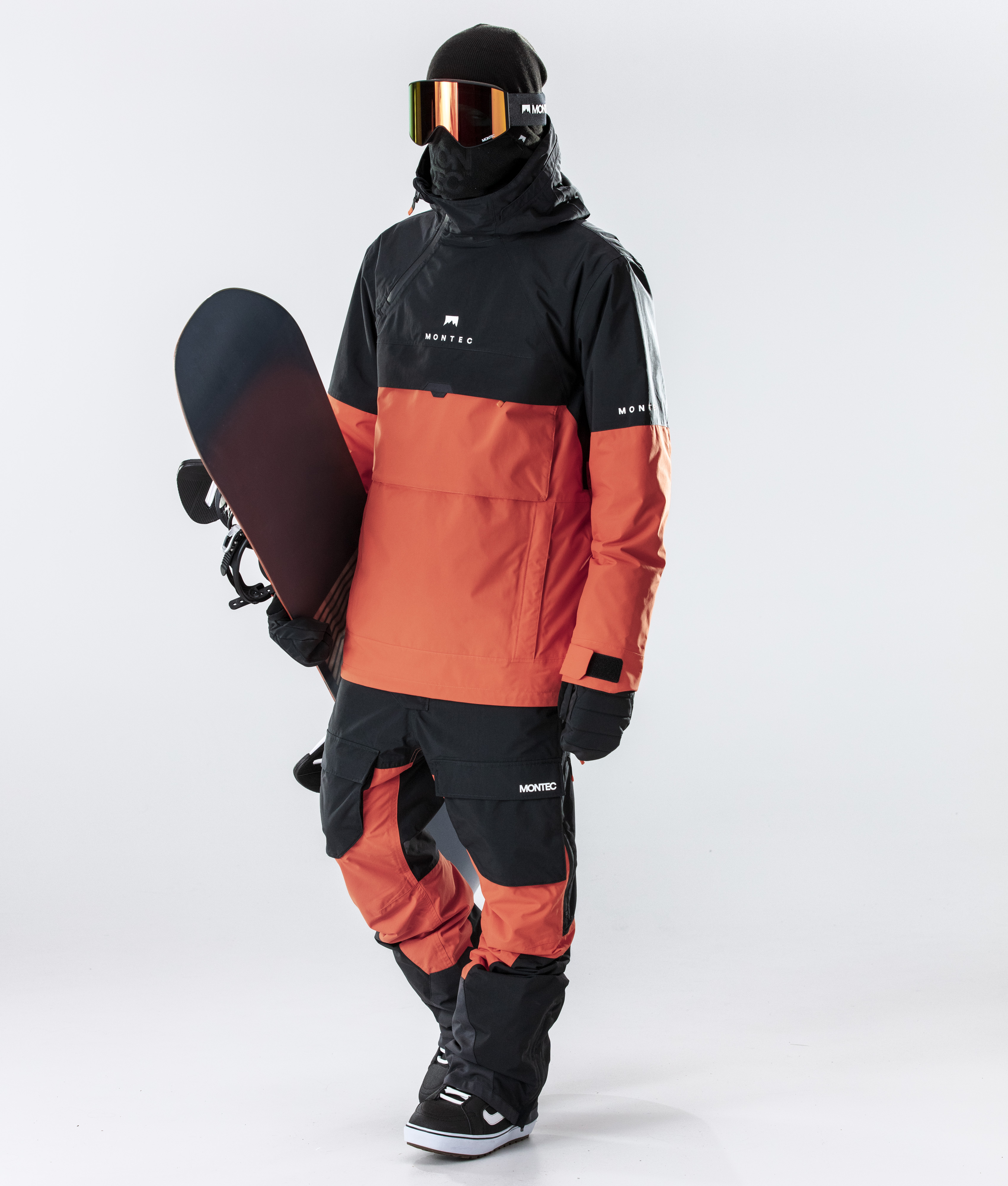 orange snowboard jacket