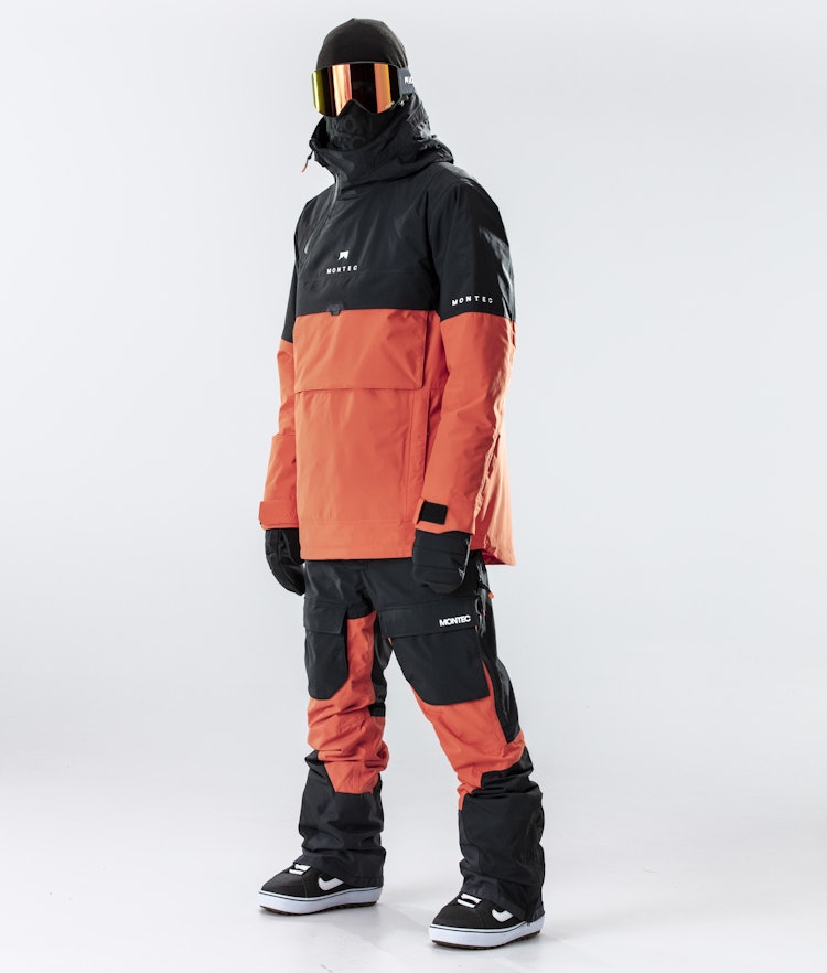 Dune 2020 スノーボードジャケット メンズ Black/Orange, 画像7 / 8