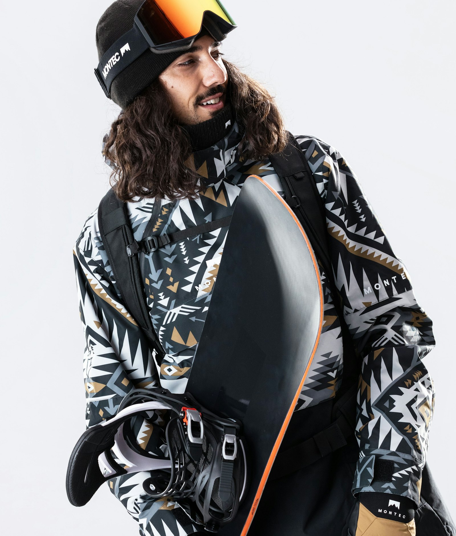 Montec Dune 2020 Veste Snowboard Homme Komber Gold/Black, Image 4 sur 9