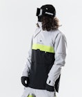 Montec Dune 2020 Snowboard Jacket Men Light Grey/Neon Yellow/Black