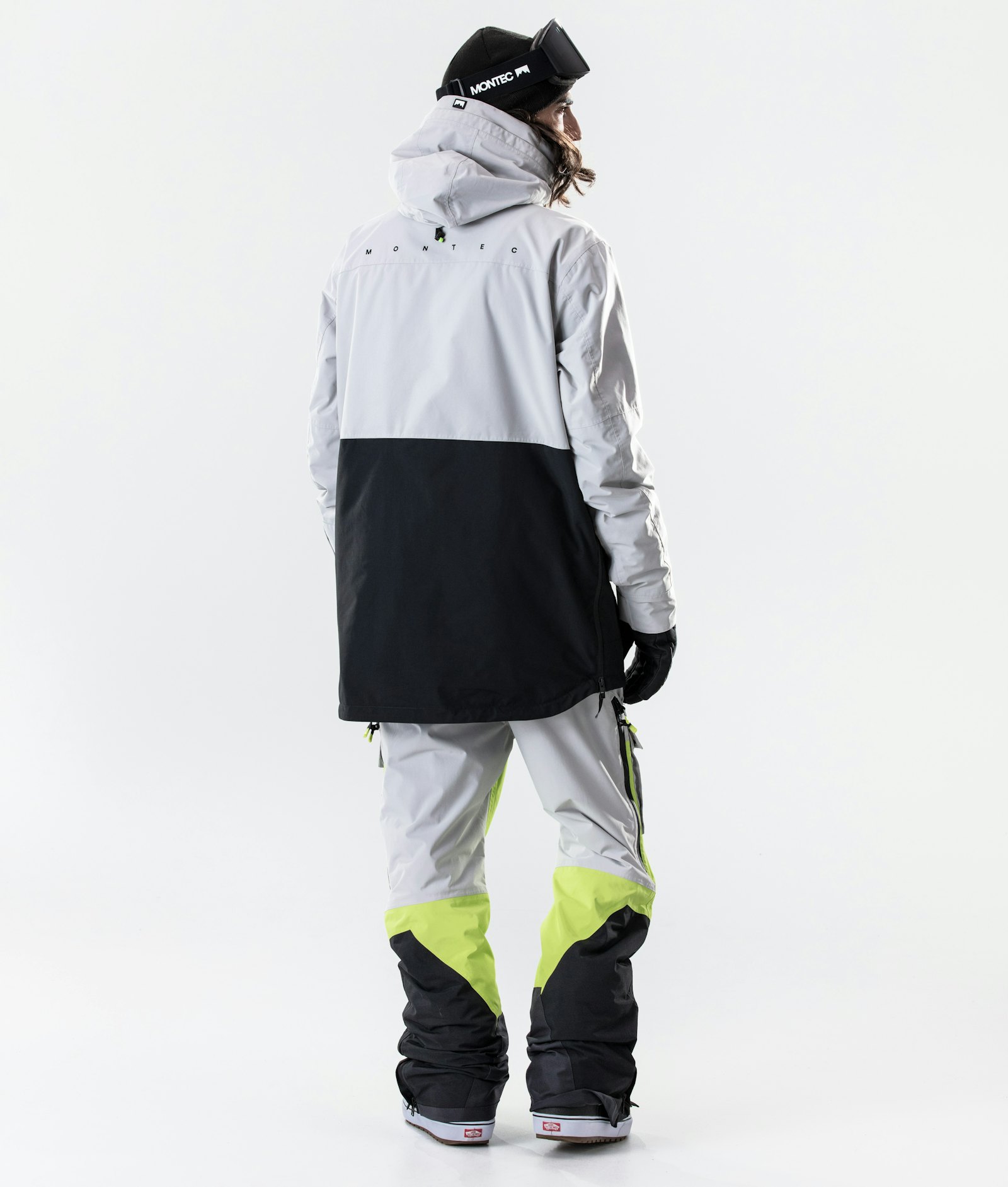 Dune 2020 Snowboard Jacket Men Light Grey/Neon Yellow/Black