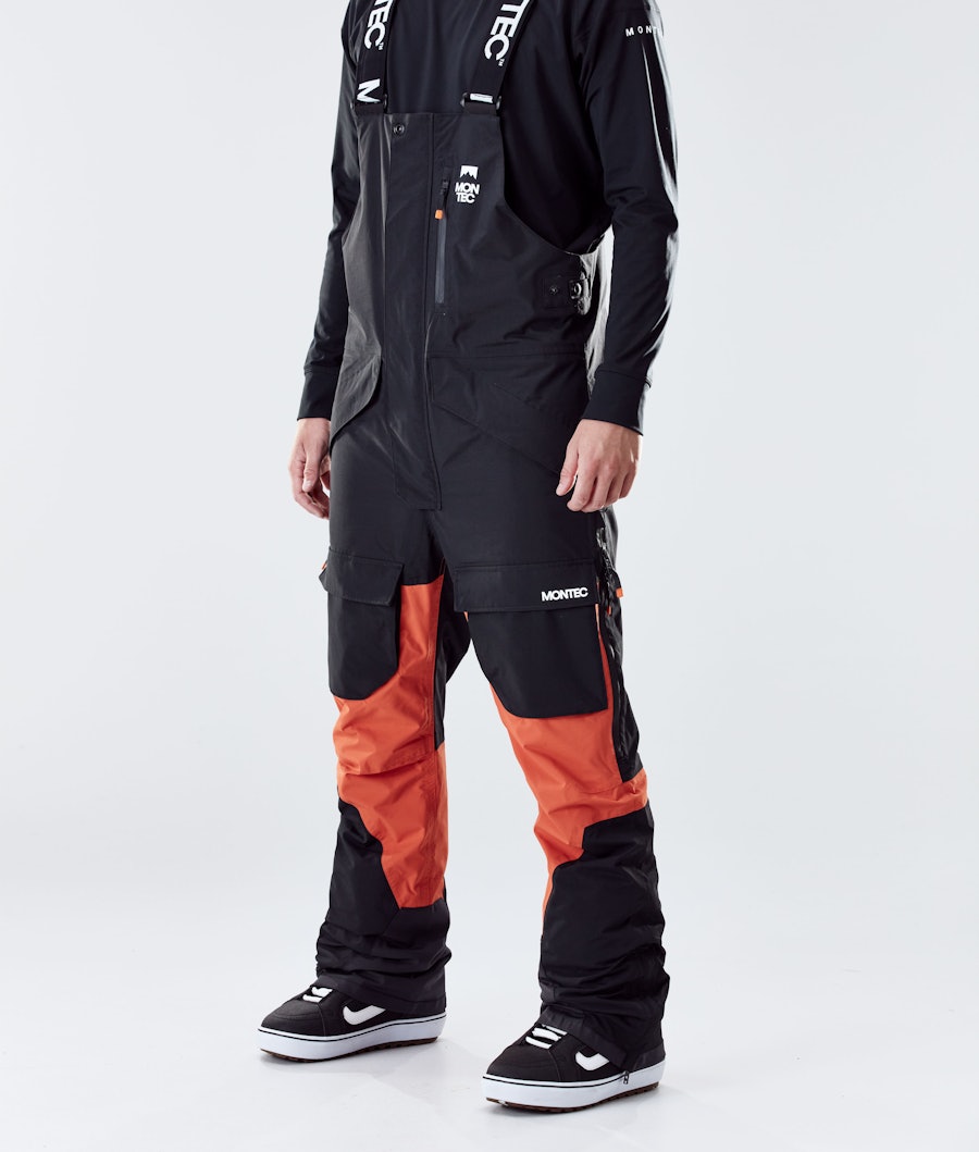 Fawk 2020 Snowboard Pants Men Black/Orange