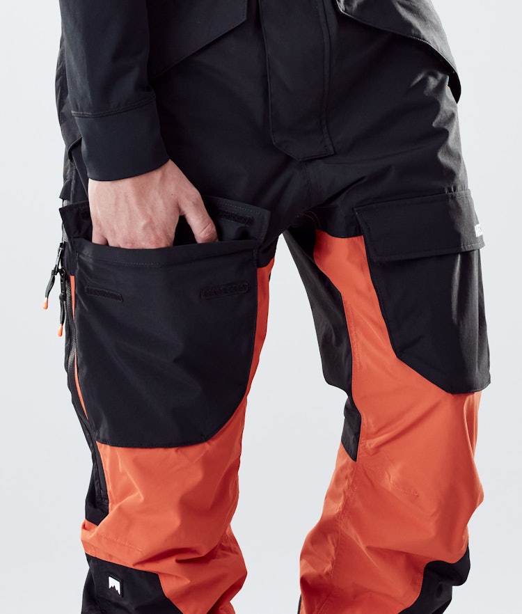 Fawk 2020 Snowboard Pants Men Black/Orange Renewed
