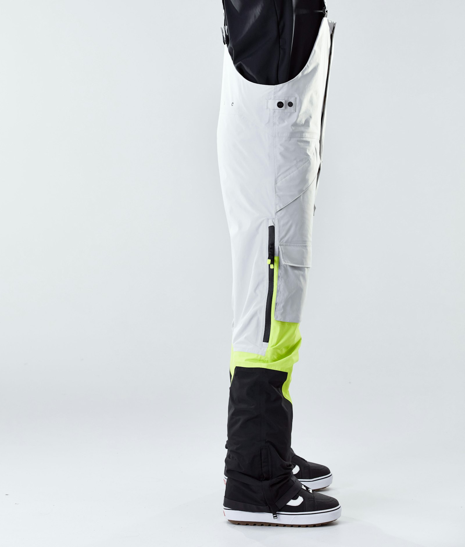 Montec Fawk 2020 Snowboard Bukser Herre Light Grey/Neon Yellow/Black Renewed, Billede 2 af 6