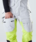 Montec Fawk 2020 Snowboardhose Herren Light Grey/Neon Yellow/Black Renewed, Bild 6 von 6