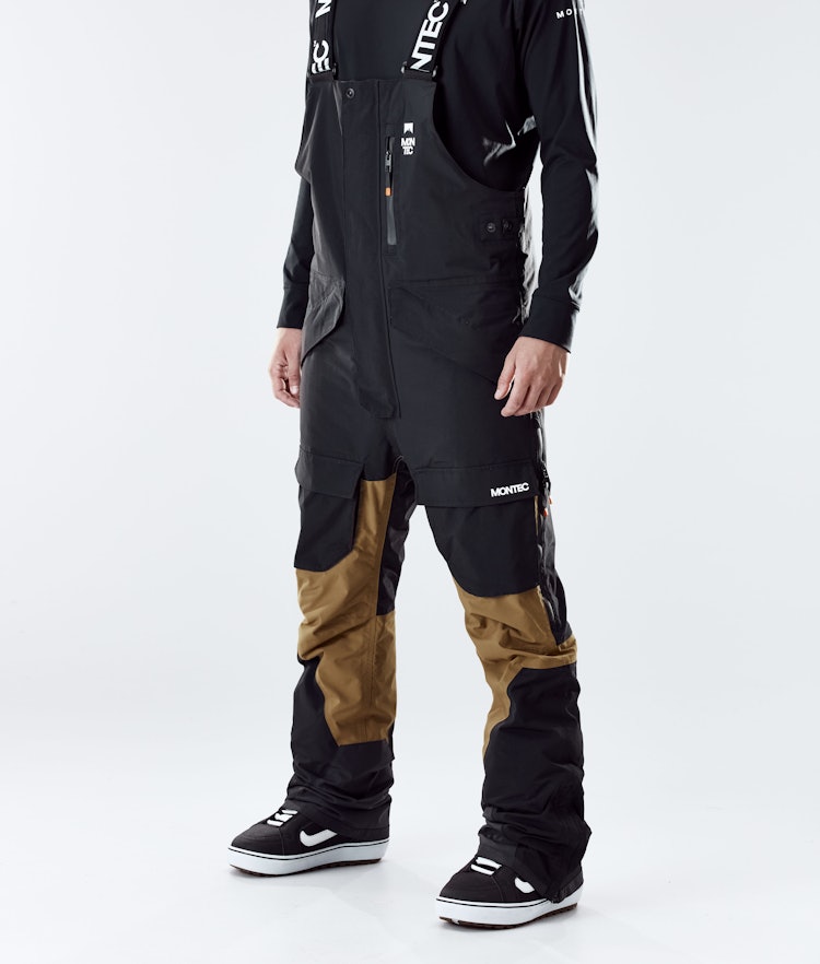 Montec Fawk 2020 Kalhoty na Snowboard Pánské Black/Gold, Obrázek 1 z 6