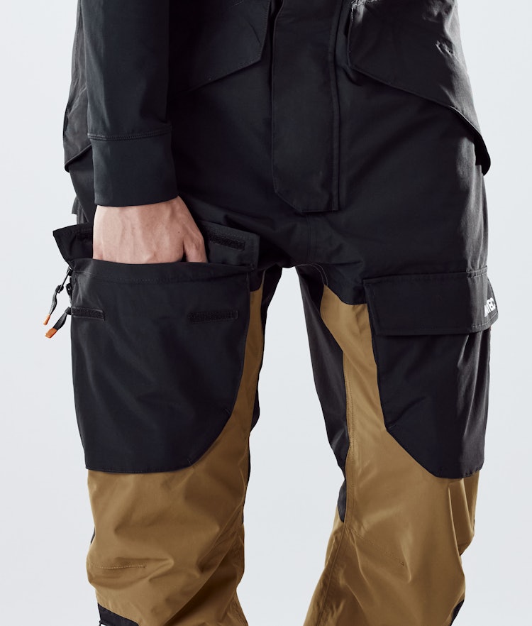 Montec Fawk 2020 Spodnie Snowboardowe Mężczyźni Black/Gold, Zdjęcie 6 z 6