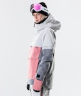 Dune W 2020 Veste Snowboard Femme Light Grey/Pink/Light Pearl, Image 4 sur 9