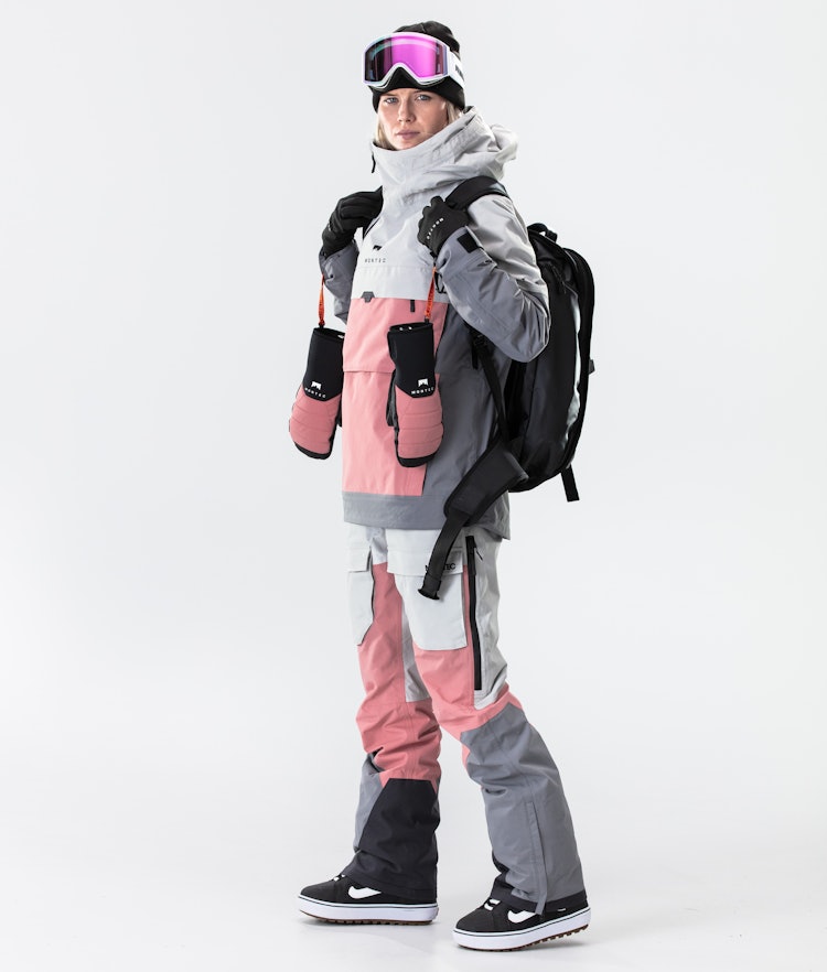Montec Dune W 2020 Snowboardjacke Damen Light Grey/Pink/Light Pearl