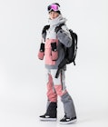 Dune W 2020 Veste Snowboard Femme Light Grey/Pink/Light Pearl, Image 6 sur 9