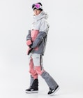 Dune W 2020 Veste Snowboard Femme Light Grey/Pink/Light Pearl, Image 8 sur 9
