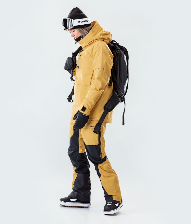 Dune W 2020 Veste Snowboard Femme Yellow, Image 6 sur 10