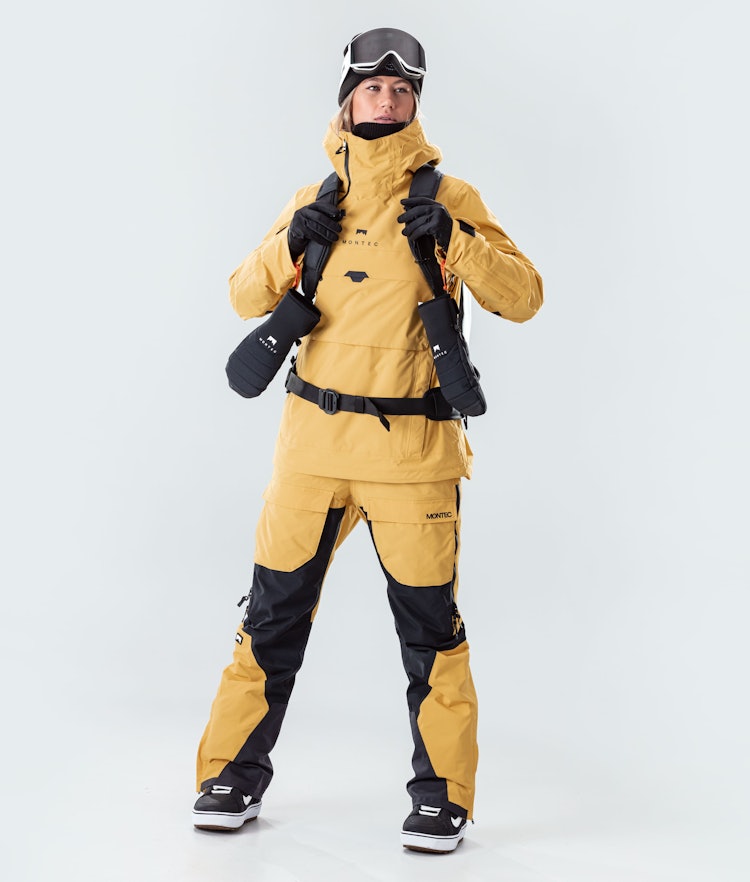 Dune W 2020 Veste Snowboard Femme Yellow, Image 7 sur 10