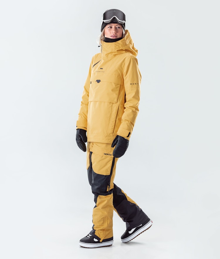 Dune W 2020 Veste Snowboard Femme Yellow, Image 9 sur 10