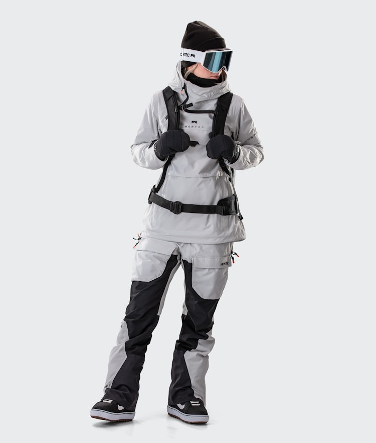Dune W 2020 Veste Snowboard Femme Light Grey, Image 6 sur 9