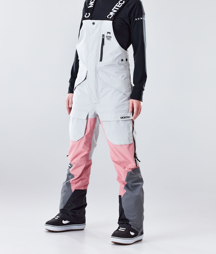 Fawk W 2020 Snowboard Pants Women Light Grey/Pink/Light Pearl Renewed