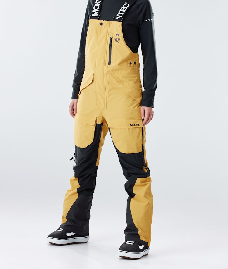 Fawk W 2020 Pantalon de Snowboard Femme Yellow/Black, Image 1 sur 6