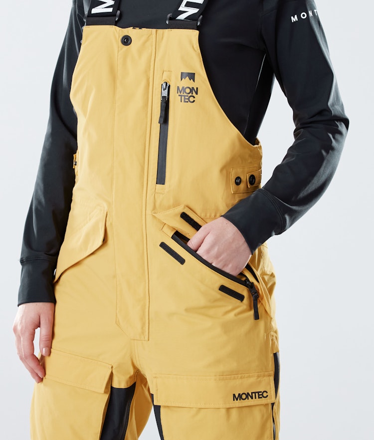 Montec Fawk W 2020 Lyžařské Kalhoty Dámské Yellow/Black