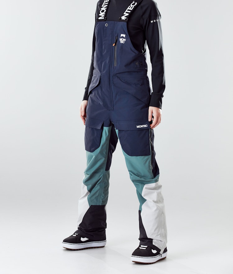 Montec Fawk W 2020 Spodnie Snowboardowe Kobiety Marine/Atlantic/Light Grey, Zdjęcie 1 z 6