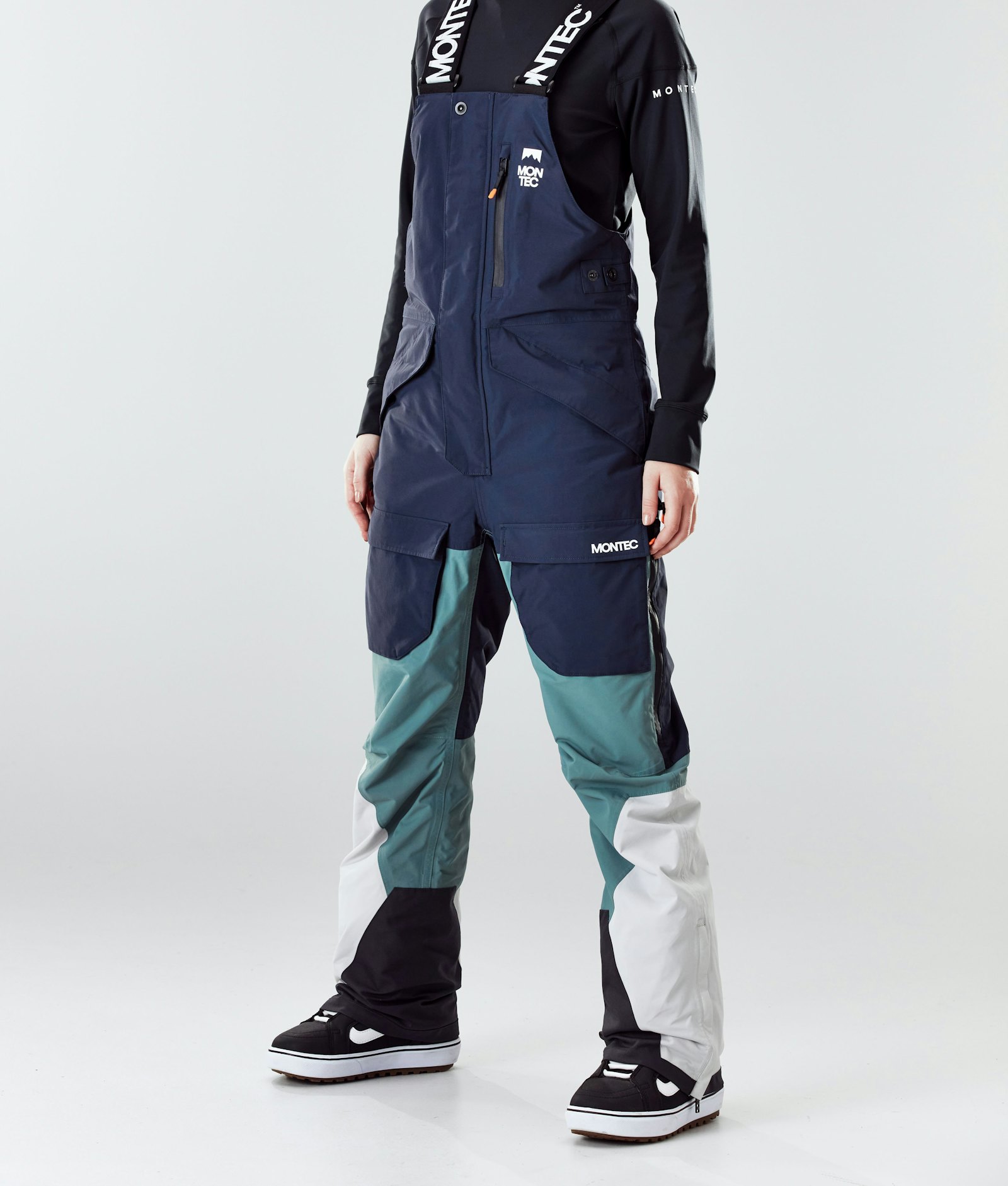Montec Fawk W 2020 Pantalon de Snowboard Femme Marine/Atlantic/Light Grey