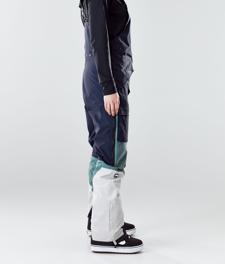 Montec Fawk W 2020 Spodnie Snowboardowe Kobiety Marine/Atlantic/Light Grey, Zdjęcie 2 z 6
