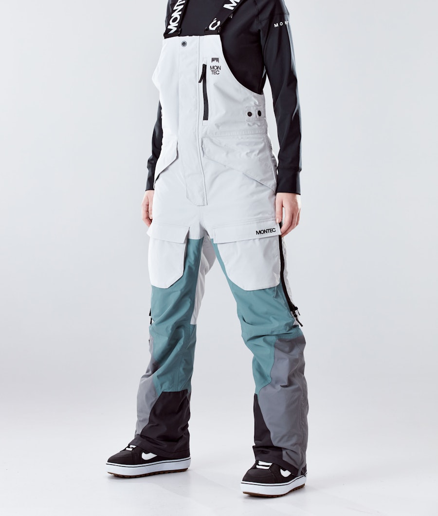 Fawk W 2020 Snowboard Pants Women Light Grey/Atlantic/Light Pearl Renewed